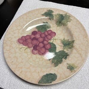 Elegant Ceramic Dinnerware with Grapevine Motif Grape Valley Salad PLATE